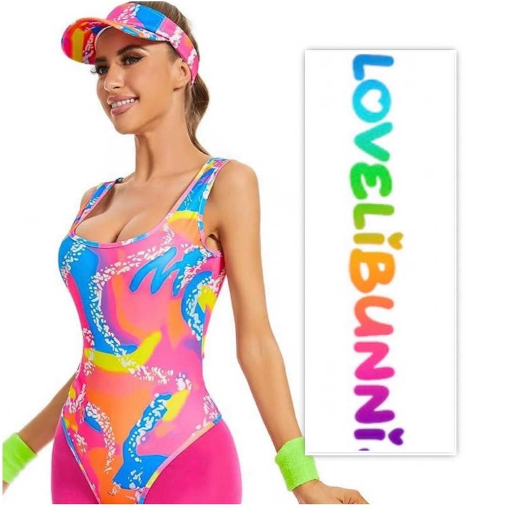 Lovelibunni 90s Malibu Retro Roller Skate | One-Piece Costume  / Leotard